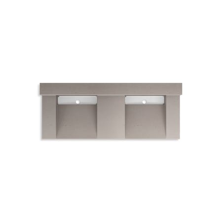 Kohler 60In Wall-Mount Basin Lavatory System With Backsplash In Concrete 81025-BSS-KCT
